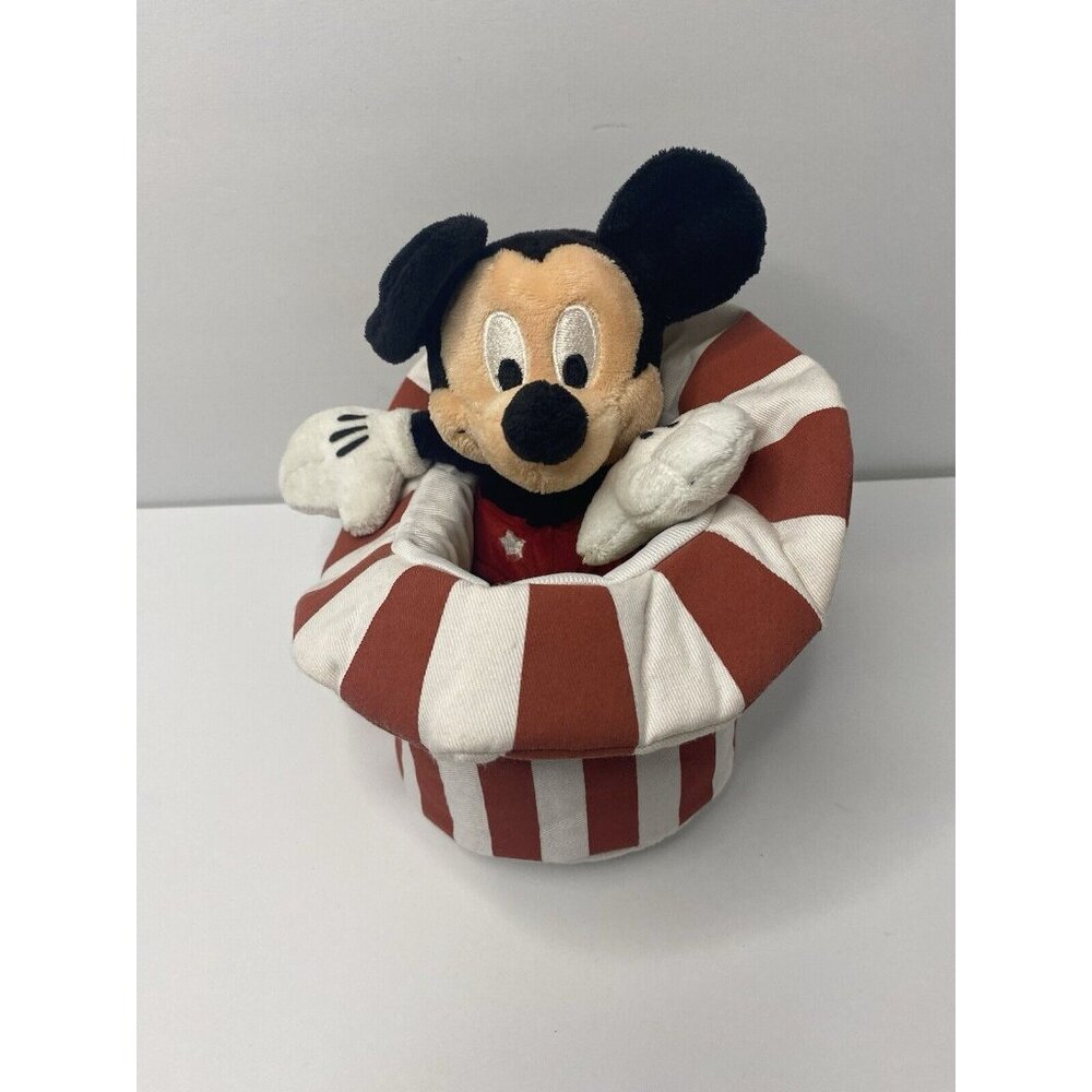 Disney Mickey Mouse In Hat Bean Plush Patriotic Flag Red White‎ Blue